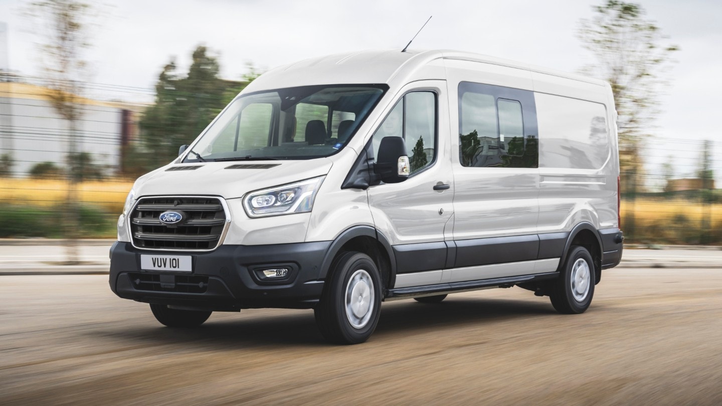 Transit Van Double Cab-in-Van front view Transit Van Double Cab-in-Van front view